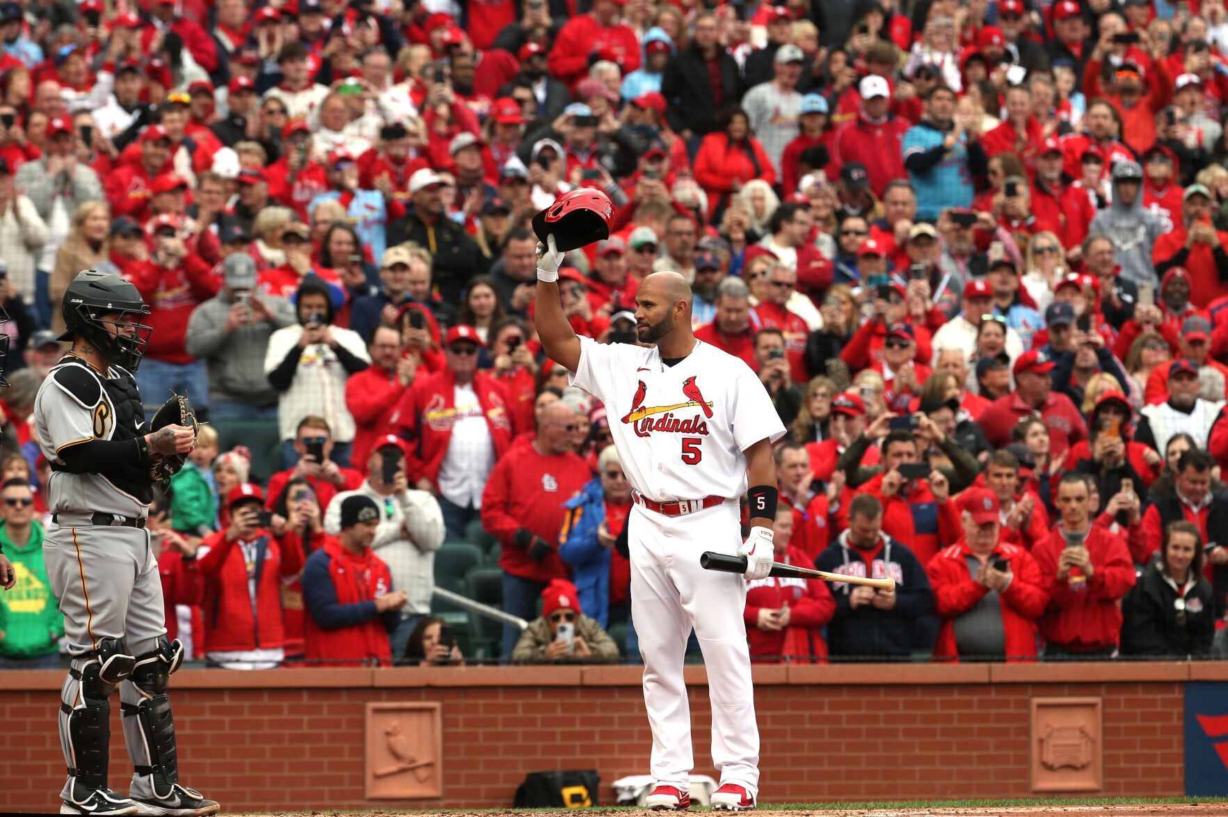 St. Louis Cardinals open the season at home against the Pittsburgh Pirates